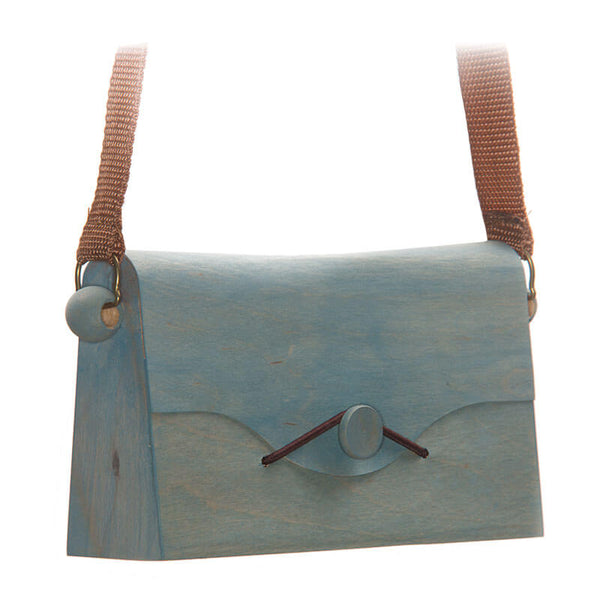 Wooden Bag Blue
