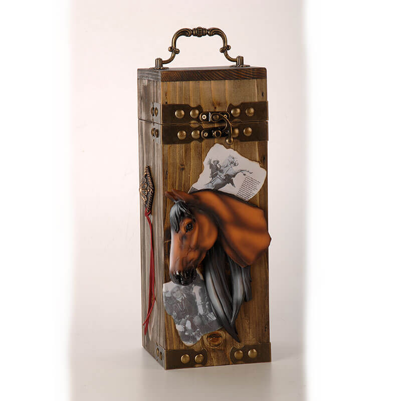 Weinflaschen Box "Horse"